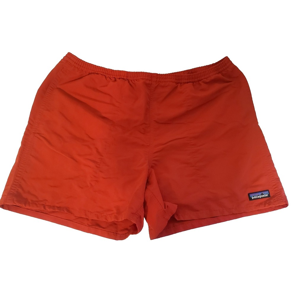 Patagonia Red Swim Shorts Men's Large Mesh Lined‎ Swim Trunks